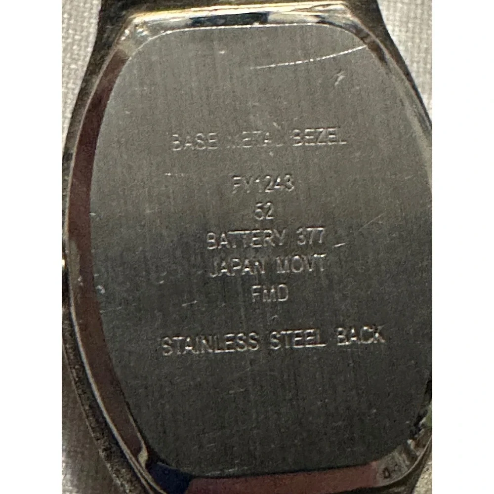 Silver Tone‎ Womens Watch FY1243 Japan Movt Stainless Steel Back Jewelry